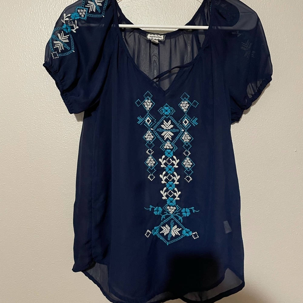 Aztec design blouse